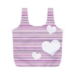 Pink Valentines Day Design Full Print Recycle Bags (m) 