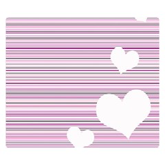 Pink Valentines Day Design Double Sided Flano Blanket (small)  by Valentinaart