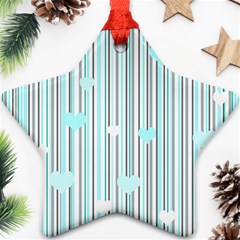 Cyan Love Ornament (star)