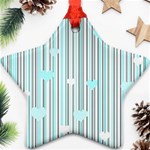 Cyan love Ornament (Star) Front