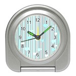 Cyan love Travel Alarm Clocks Front