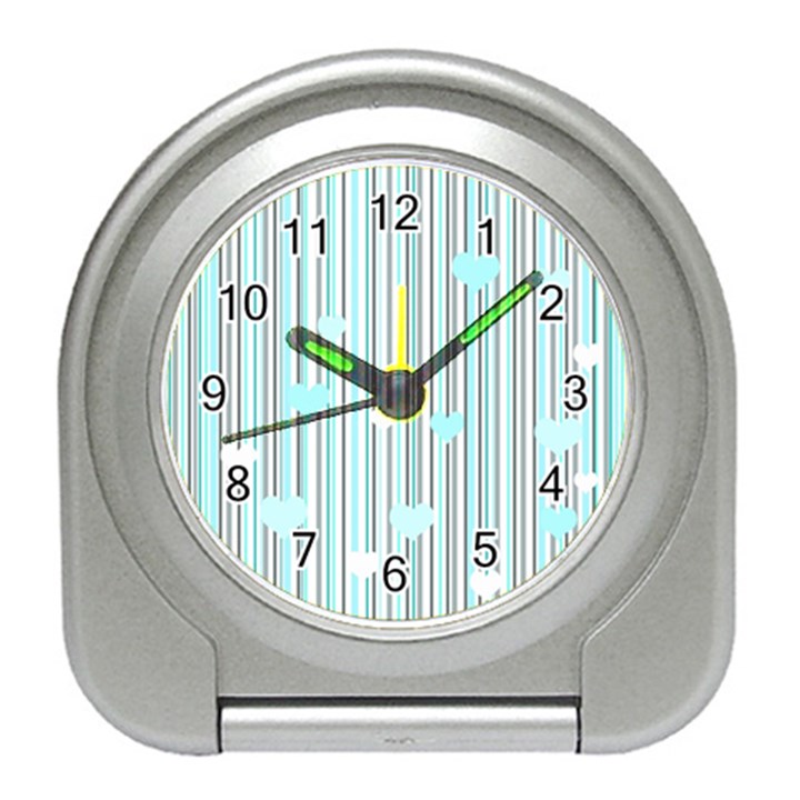 Cyan love Travel Alarm Clocks