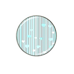 Cyan Love Hat Clip Ball Marker (4 Pack) by Valentinaart