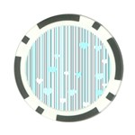 Cyan love Poker Chip Card Guard Front