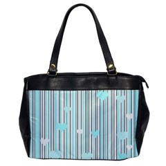 Cyan Love Office Handbags by Valentinaart