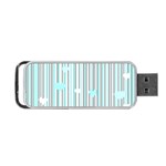 Cyan love Portable USB Flash (One Side) Front