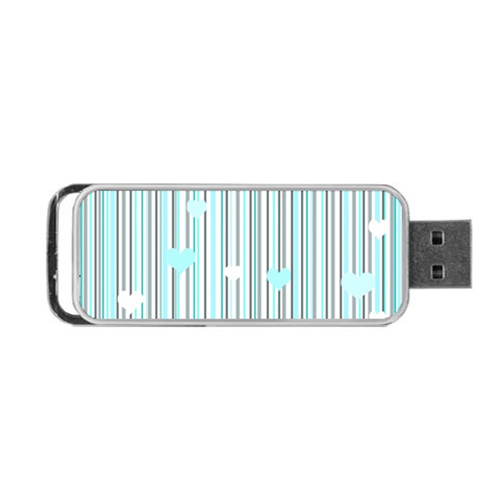 Cyan love Portable USB Flash (One Side)