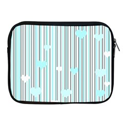 Cyan Love Apple Ipad 2/3/4 Zipper Cases