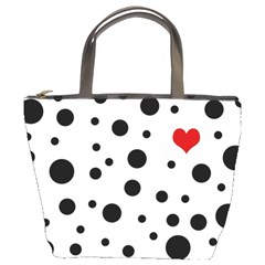 Dots And Hart Bucket Bags by Valentinaart