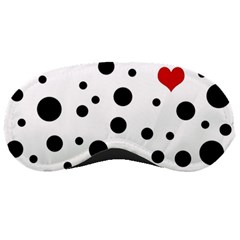 Dots And Hart Sleeping Masks by Valentinaart