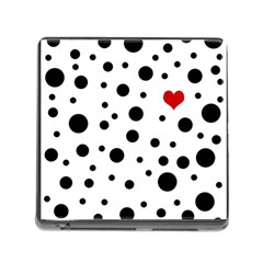 Dots And Hart Memory Card Reader (square) by Valentinaart