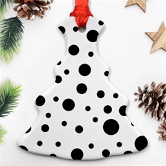 Dots And Hart Ornament (christmas Tree) 