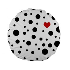 Dots And Hart Standard 15  Premium Round Cushions by Valentinaart