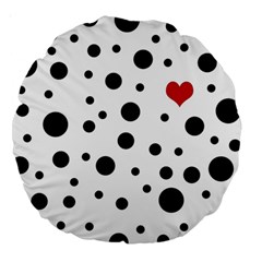 Dots And Hart Large 18  Premium Round Cushions