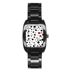 Dots And Hart Stainless Steel Barrel Watch