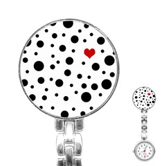 Dots And Hart Stainless Steel Nurses Watch by Valentinaart