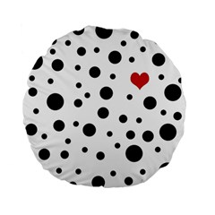 Dots And Hart Standard 15  Premium Flano Round Cushions by Valentinaart