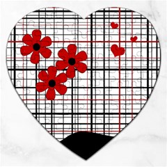 Cute Floral Desing Jigsaw Puzzle (heart)