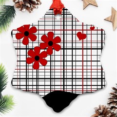 Cute Floral Desing Ornament (snowflake)