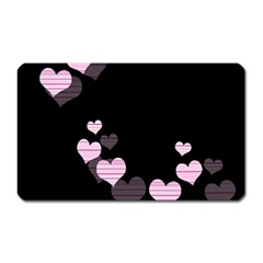 Pink Harts Design Magnet (rectangular)