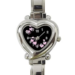 Pink Harts Design Heart Italian Charm Watch by Valentinaart