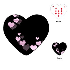 Pink Harts Design Playing Cards (heart) 