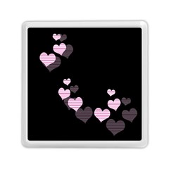 Pink Harts Design Memory Card Reader (square) 