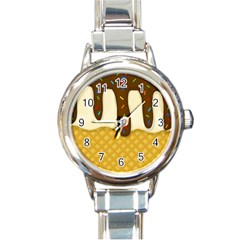 Ice Cream Zoom Round Italian Charm Watch by Valentinaart