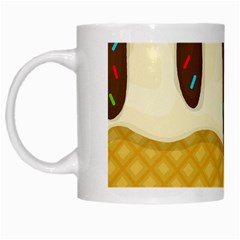 Ice Cream Zoom White Mugs by Valentinaart