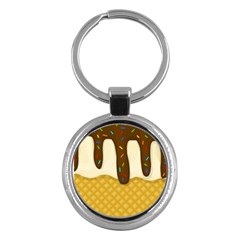 Ice Cream Zoom Key Chains (round)  by Valentinaart