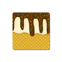 Ice Cream Zoom Square Magnet