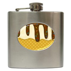 Ice Cream Zoom Hip Flask (6 Oz) by Valentinaart