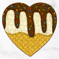 Ice Cream Zoom Jigsaw Puzzle (heart) by Valentinaart