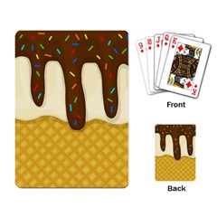 Ice Cream Zoom Playing Card by Valentinaart