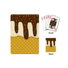 Ice Cream Zoom Playing Cards (mini)  by Valentinaart