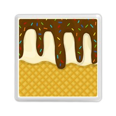 Ice Cream Zoom Memory Card Reader (square)  by Valentinaart