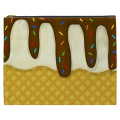 Ice Cream Zoom Cosmetic Bag (xxxl)  by Valentinaart