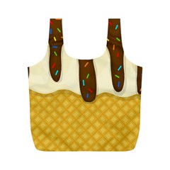 Ice Cream Zoom Full Print Recycle Bags (m)  by Valentinaart