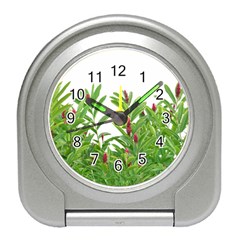 Tropical Floral Print Travel Alarm Clocks