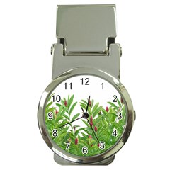 Tropical Floral Print Money Clip Watches