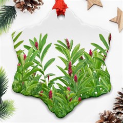 Tropical Floral Print Ornament (snowflake)