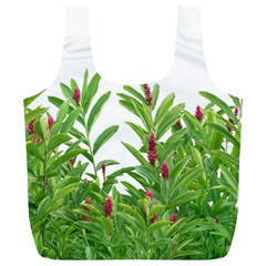 Tropical Floral Print Full Print Recycle Bags (l) 