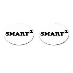 Smarted Conceptual Typographic Design Cufflinks (oval)