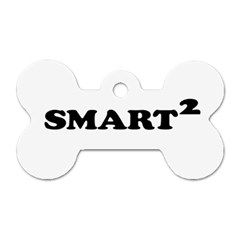 Smarted Conceptual Typographic Design Dog Tag Bone (one Side)