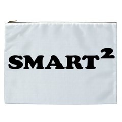 Smarted Conceptual Typographic Design Cosmetic Bag (xxl)  by dflcprints