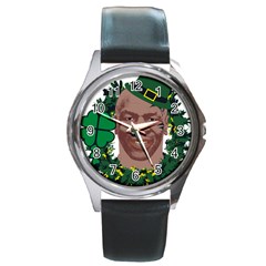 Kith Me I m Irith, Mike Tyson St Patrick s Day Design Round Metal Watch