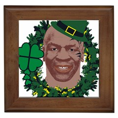 Kith Me I m Irith, Mike Tyson St Patrick s Day Design Framed Tiles by twistedimagetees