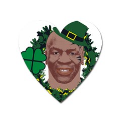 Kith Me I m Irith, Mike Tyson St Patrick s Day Design Heart Magnet by twistedimagetees