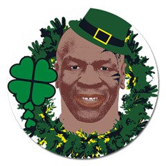 Kith Me I m Irith, Mike Tyson St Patrick s Day Design Magnet 5  (round) by twistedimagetees