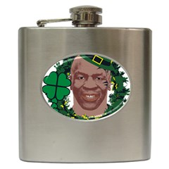 Kith Me I m Irith, Mike Tyson St Patrick s Day Design Hip Flask (6 Oz) by twistedimagetees